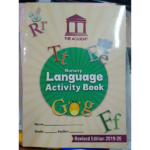 Nursery Language Activity book