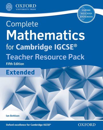 Complete Mathematics for Cambridge IGCSE® Teacher Resource Pack (Extended)-studypack.com