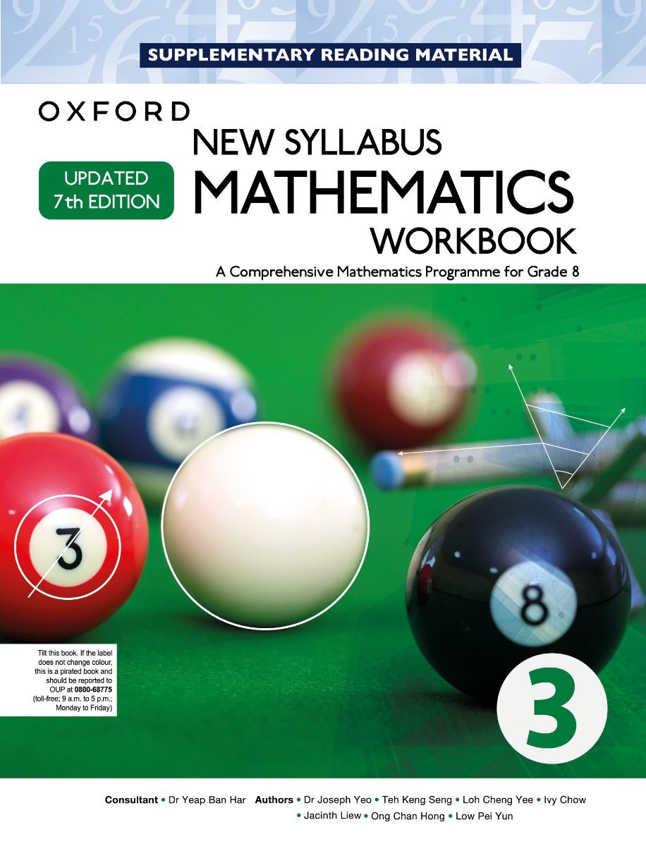 New Syllabus Mathematics Workbook 3 Updated 7th Edition-studypack.com